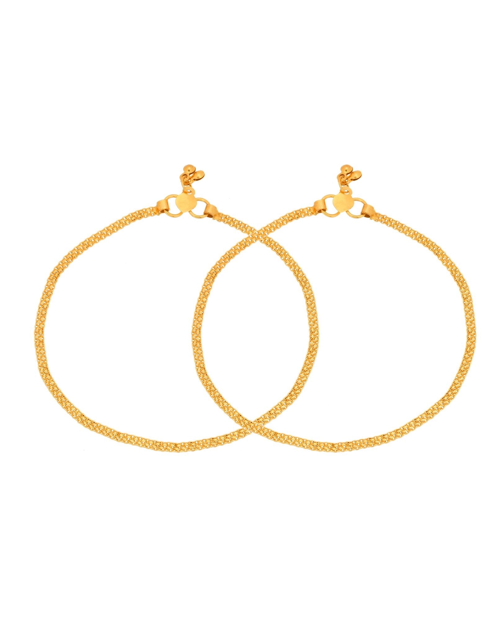 Jewels Nest Golden Whisper Minimal Anklet For Everyday Luxe Styling | Grocsy