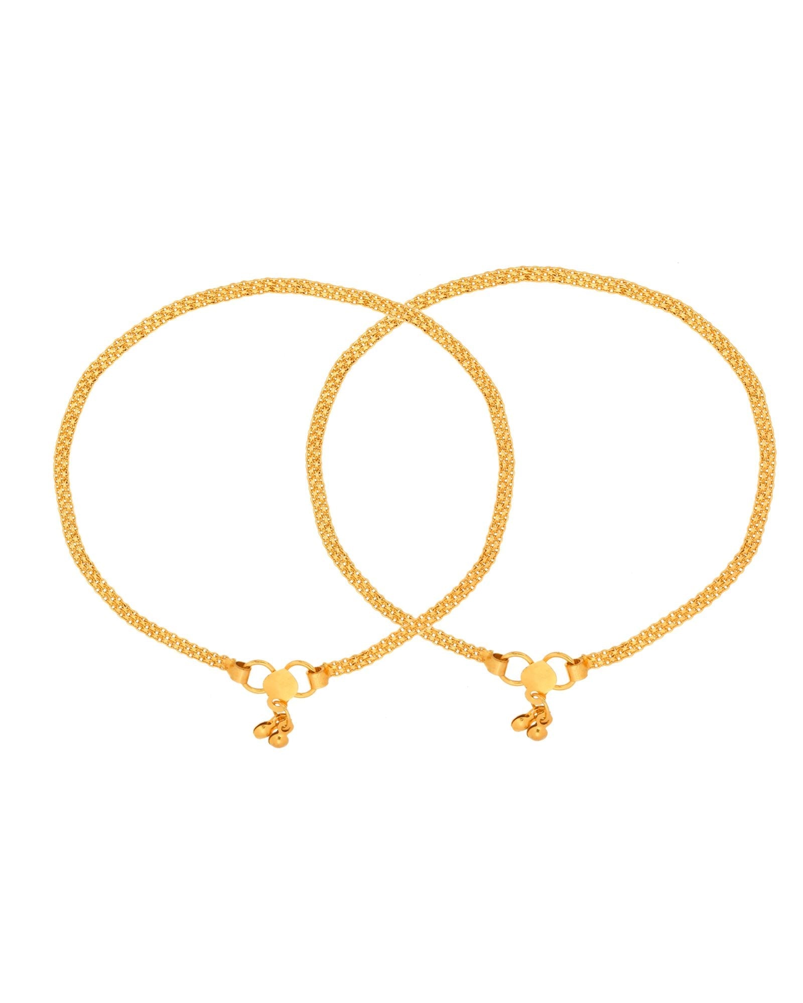 Jewels Nest Golden Whisper Minimal Anklet For Everyday Luxe Styling | Grocsy
