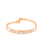 Jewels Nest Gold-Toned Stone Studded Openable Bangles For Women | Grocsy