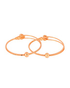 Jewels Nest Gold-Toned Stone Accent Openable Bangles For Women | Grocsy