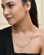 Jewels Nest Exquisite Gold-Tone Multi-Stone Embellished Chain for Men & Women | Grocsy