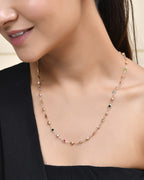 Jewels Nest Exquisite Gold-Tone Multi-Stone Embellished Chain for Men & Women | Grocsy