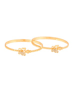 Jewels Nest Gold Plated Heart Charm Bangles Set For Women – Daily & Party Wear | Grocsy