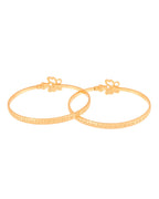 Jewels Nest Gold Plated Heart Charm Bangles Set For Women – Daily & Party Wear | Grocsy