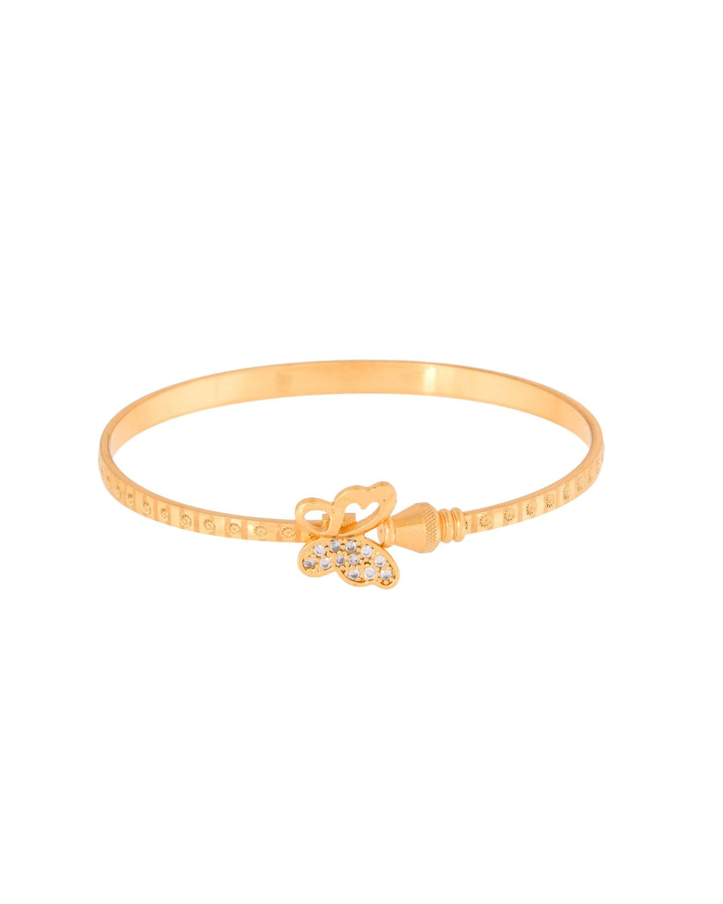 Jewels Nest Gold Plated Heart Charm Bangles Set For Women – Daily & Party Wear | Grocsy