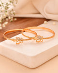 Jewels Nest Gold Plated Heart Charm Bangles Set For Women – Daily & Party Wear | Grocsy
