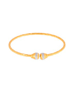 Jewels Nest Gold Plated Textured Finish Bangles Set For Women – Daily Wear | Grocsy