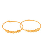 Jewels Nest Gold Plated Beaded Design Bangles Set For Women – Daily Wear | Grocsy