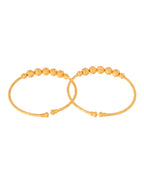 Jewels Nest Gold Plated Beaded Design Bangles Set For Women – Daily Wear | Grocsy