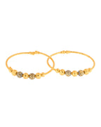 Jewels Nest Gold Plated Beaded Bangles Set For Women – Traditional Daily Wear | Grocsy