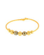 Jewels Nest Gold Plated Beaded Bangles Set For Women – Traditional Daily Wear | Grocsy