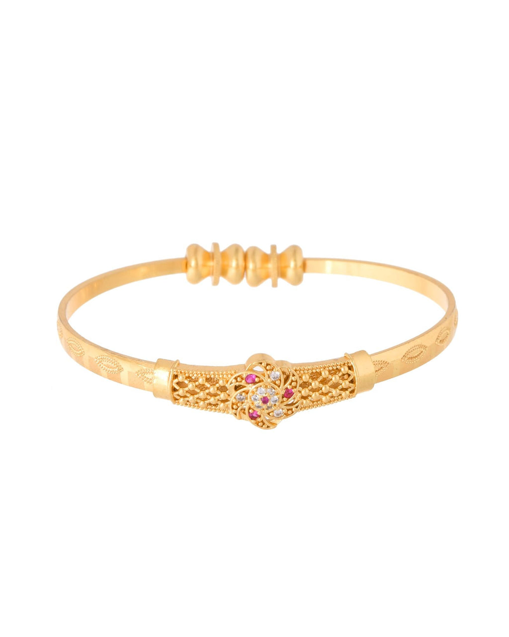 Jewels Nest Gold Plated Floral Design Bangles Set For Women – Festive & Traditional Wear | Grocsy