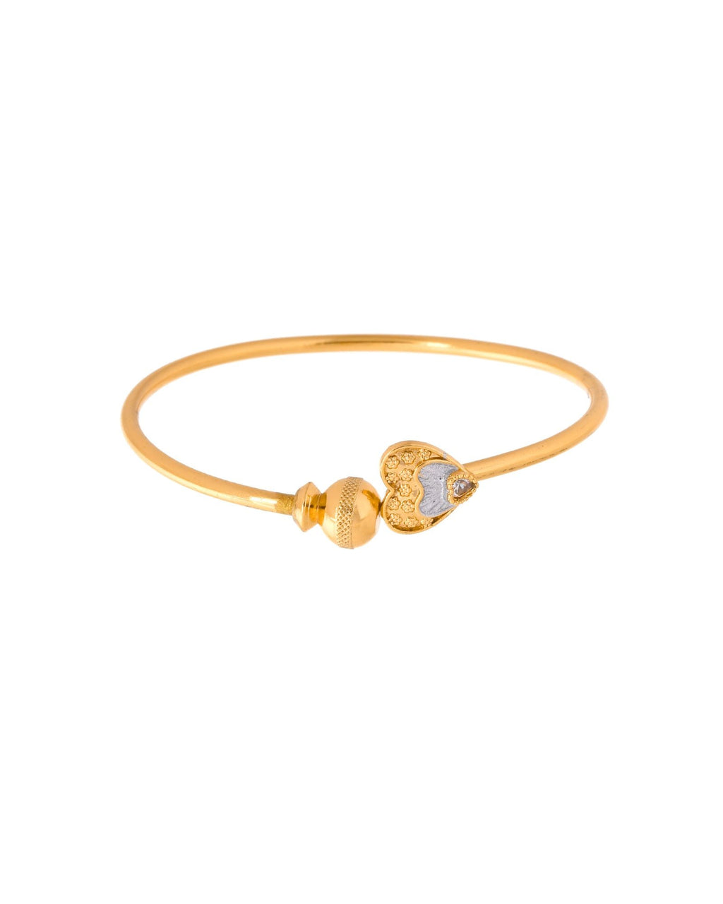 Jewels Nest Gold Plated Heart Design Bangles Set For Women – Elegant Festive Wear | Grocsy