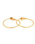 Jewels Nest Gold Plated Heart Design Bangles Set For Women – Elegant Festive Wear | Grocsy
