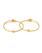 Jewels Nest Gold Plated Floral Stone Bangles Set For Women – Traditional Festive Jewellery | Grocsy