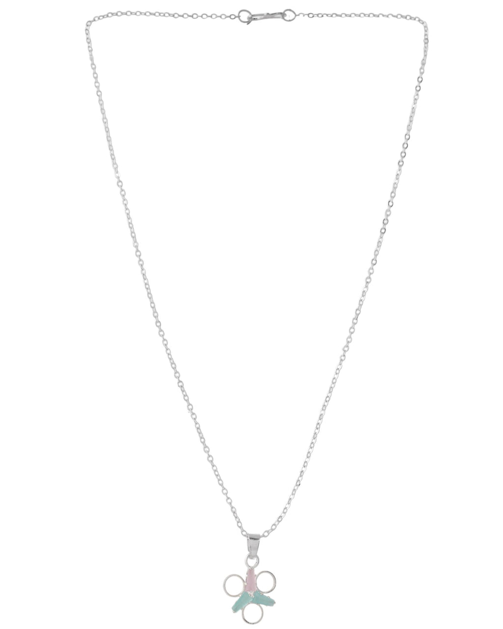 Jewels Nest Elegant Silver-Tone Butterfly Pendant Chain for Women & Girls | Grocsy