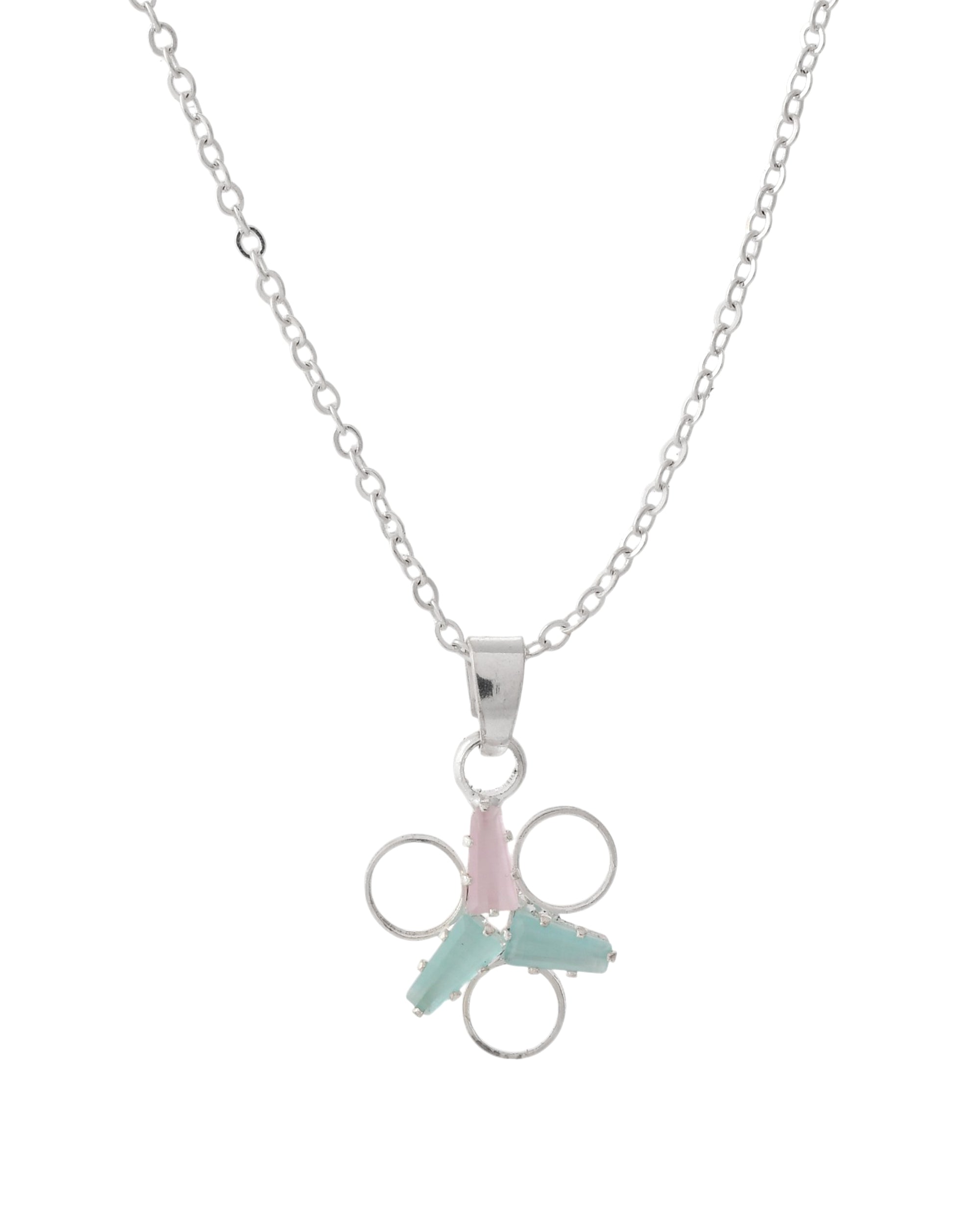 Jewels Nest Elegant Silver-Tone Butterfly Pendant Chain for Women & Girls | Grocsy