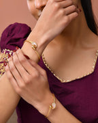 Jewels Nest Gold Plated Paisley Design Bangles Set For Women – Elegant Daily & Festive Wear | Grocsy