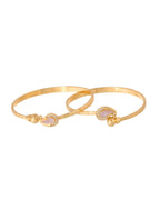 Jewels Nest Gold Plated Paisley Design Bangles Set For Women – Elegant Daily & Festive Wear | Grocsy