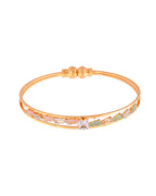 Jewels Nest Gold Plated Crystal Studded Bangles Set For Women – Elegant Festive Wear | Grocsy