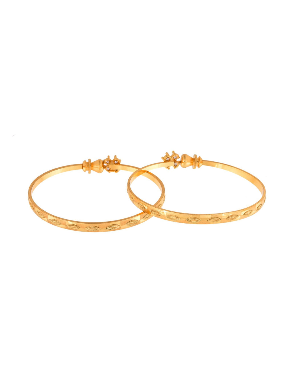 Jewels Nest Gold Plated Floral Crystal Bangles Set For Women – Elegant Party & Festive Wear | Grocsy