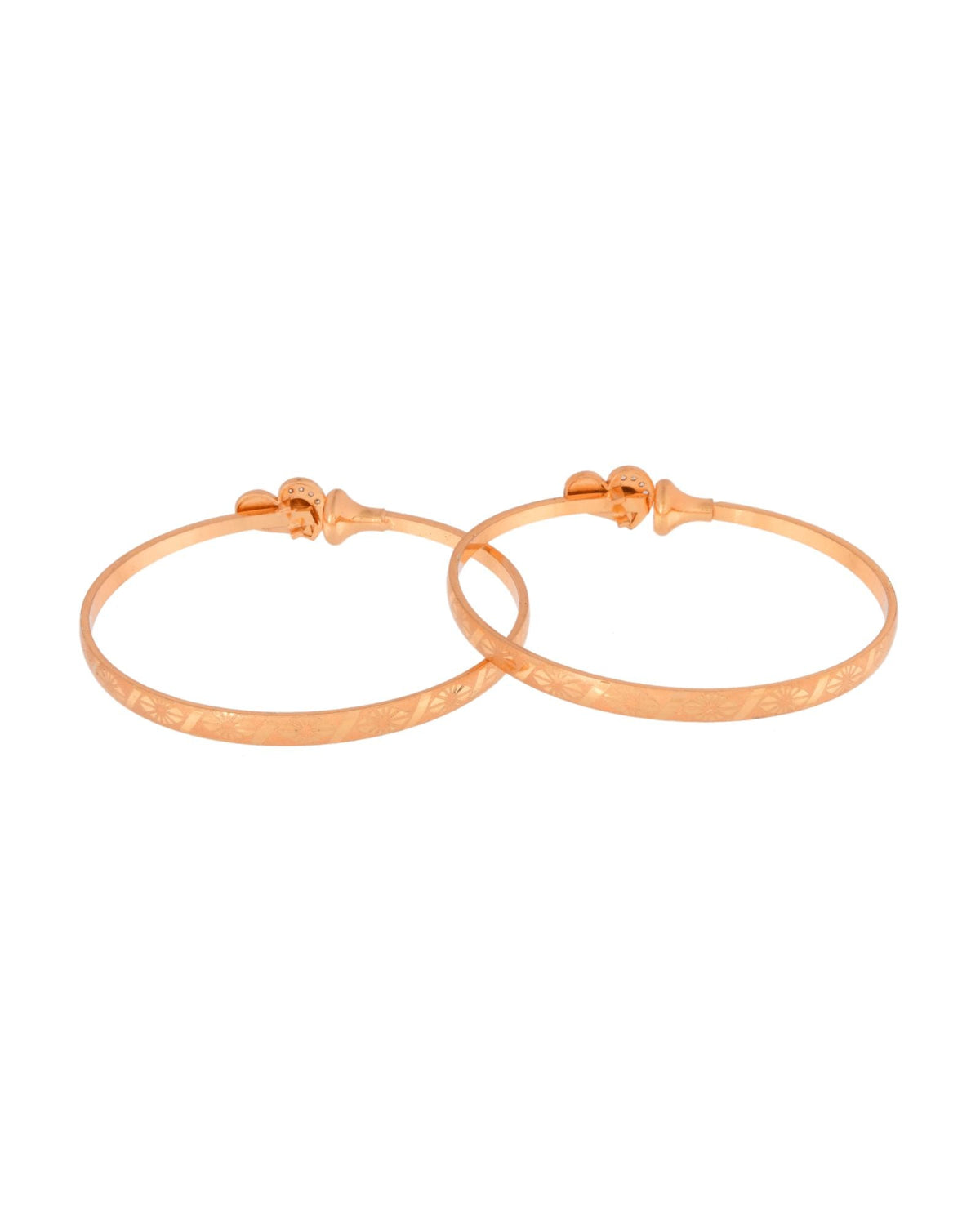 Jewels Nest Gold Plated Heart Design Bangles Set For Women – Elegant Party & Festive Wear | Grocsy