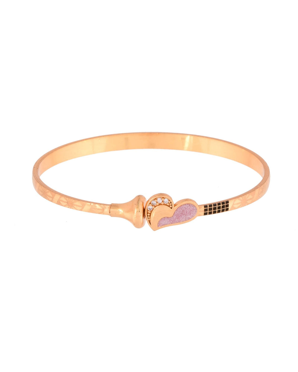 Jewels Nest Gold Plated Heart Design Bangles Set For Women – Elegant Party & Festive Wear | Grocsy