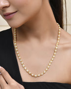 Jewels Nest Elegant Gold-Polished Pearl Chain for Women & Girls – Traditional Jewelry | Grocsy