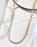 Jewels Nest Elegant Gold-Polished Pearl Chain for Women & Girls – Traditional Jewelry | Grocsy
