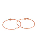 Jewels Nest Rose Gold Textured Finish Bangles For Women | Minimal Daily Wear Pair | Grocsy