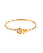Jewels Nest Gold Finish Heart Motif Bangles For Women | Elegant Daily Wear Pair | Grocsy