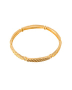 Jewels Nest Gold Finish Filigree Design Bangles For Women | Traditional Designer Pair | Grocsy