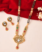 Jewels Nest Traditional Gold-Plated Kundan Mangalsutra Set For Women | Grocsy
