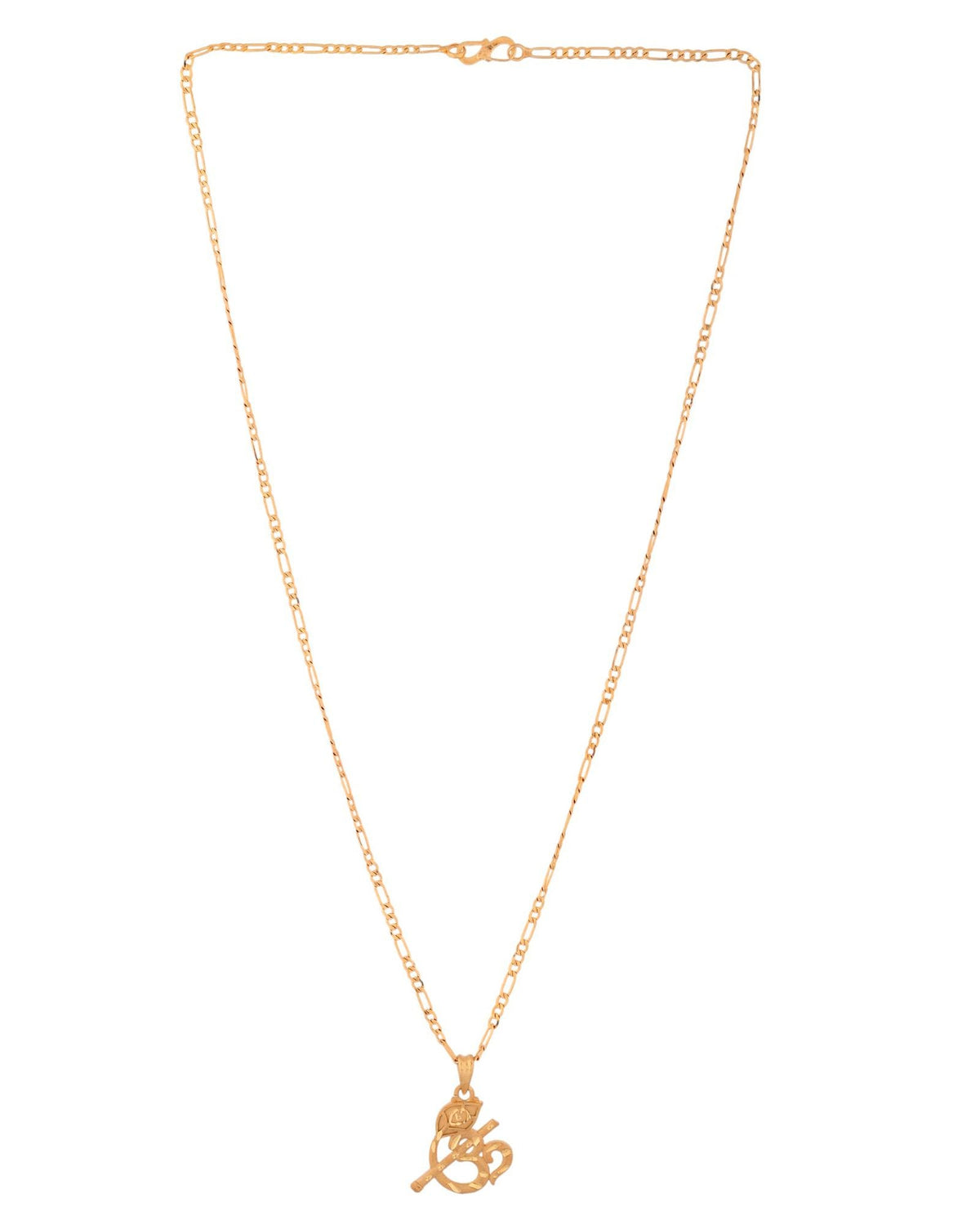 Jewels Nest Gold-Tone Flute Om Pendant Necklace For Women | Grocsy