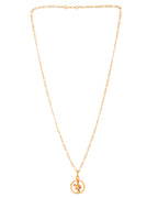 Jewels Nest Gold-Tone Krishna Circle Pendant Necklace For Women | Grocsy
