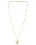 Jewels Nest Gold-Tone Enamel Krishna Circle Pendant Necklace For Women | Grocsy