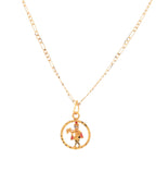 Jewels Nest Gold-Tone Enamel Krishna Circle Pendant Necklace For Women | Grocsy