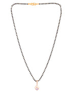 Jewels Nest Gold-Tone Cz Mangalsutra Pendant Necklace For Women | Grocsy