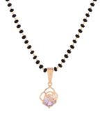 Jewels Nest Gold-Tone Cz Mangalsutra Pendant Necklace For Women | Grocsy