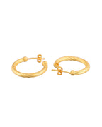 Jewels Nest Gold-Tone Twisted Hoop Earrings For Women | Grocsy
