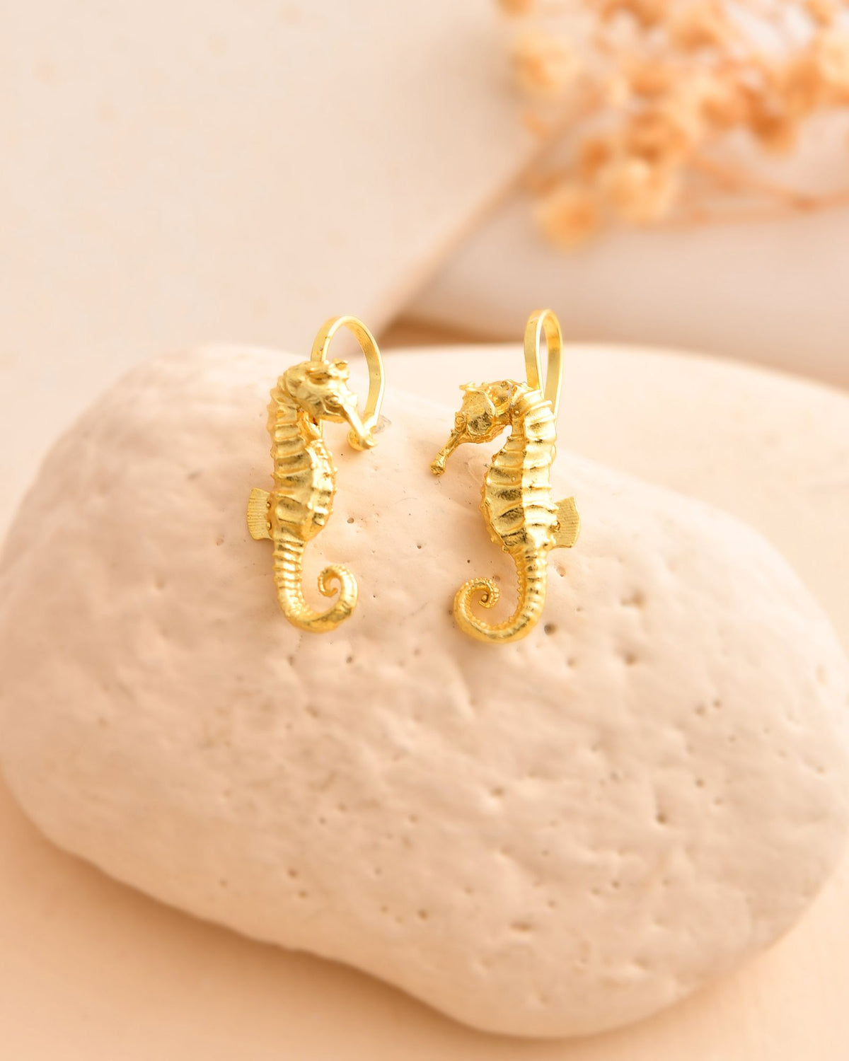 Jewels Nest Gold-Tone Seahorse Ear Cuff Earrings For Women | Grocsy