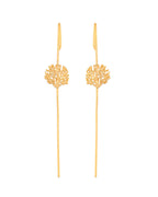 Jewels Nest Gold Tone Ear Cuff Earrings, Dual Disc Ear Cuff Women, Modern Ear Cuff Jewellery | Grocsy