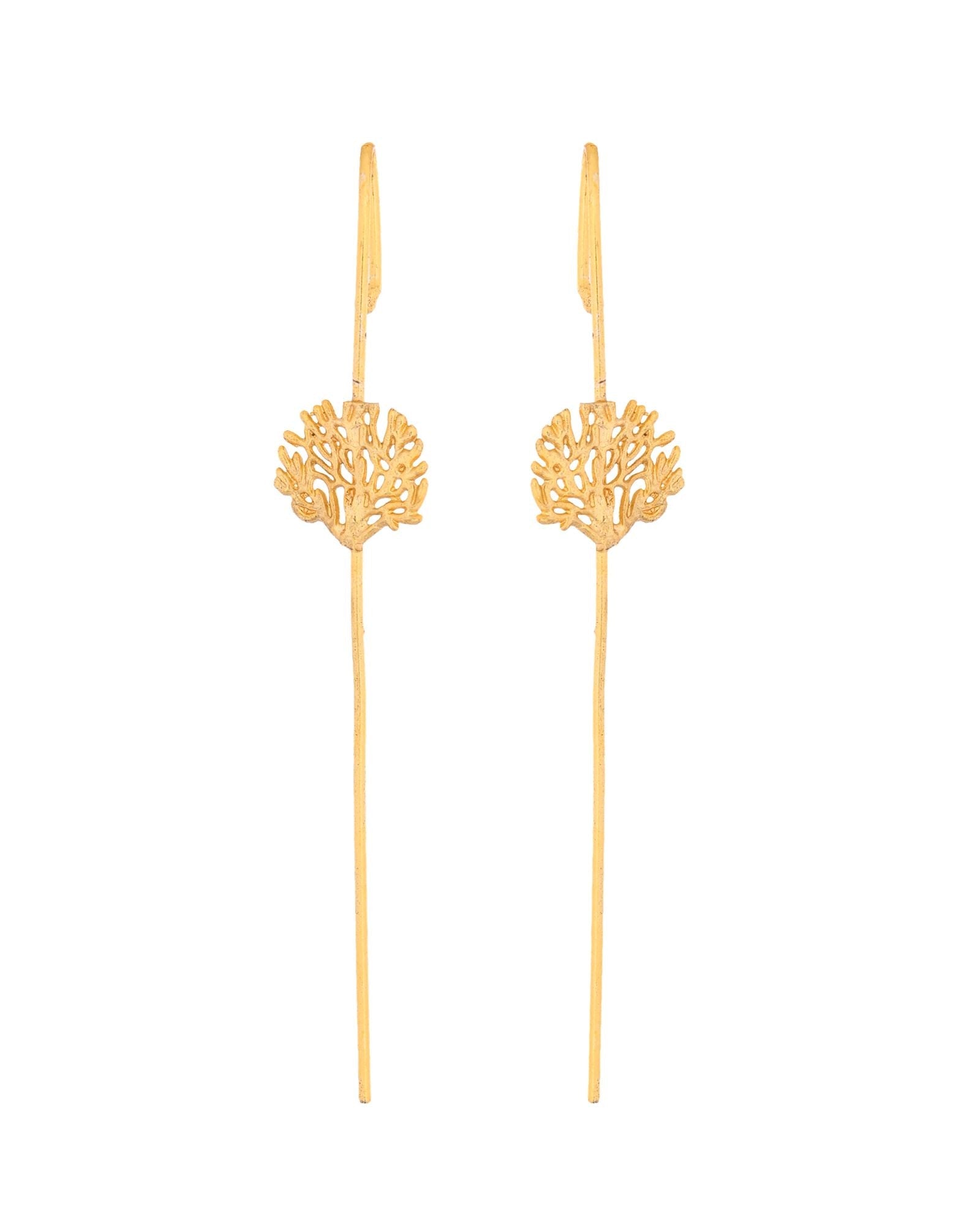 Jewels Nest Gold Tone Ear Cuff Earrings, Dual Disc Ear Cuff Women, Modern Ear Cuff Jewellery | Grocsy
