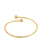 Jewels Nest Gold-Tone Evil Eye Adjustable Open Kada Bracelet For Women | Grocsy