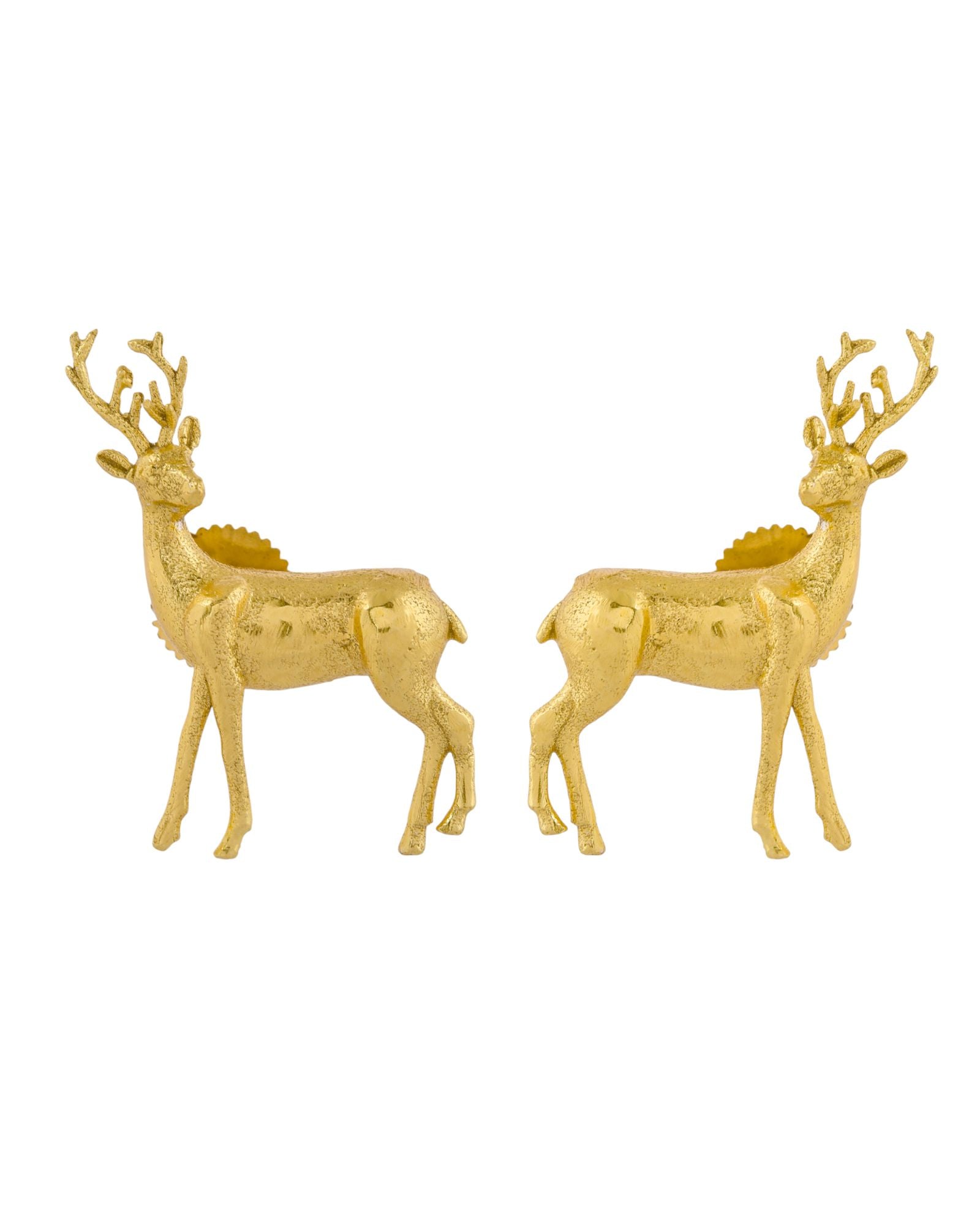 Jewels Nest Gold-Tone Deer Motif Necklace & Stud Earrings Jewellery Set For Women | Grocsy
