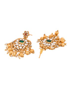 Jewels Nest Gold-Tone Kundan Choker Necklace Set With Red Stones & Pearl Drops | Grocsy