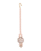 Jewels Nest Gold-Tone Layered Pearl Long Necklace With Crystal Motifs And Drop Earrings | Grocsy