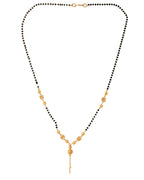 Jewels Nest Traditional Gold-Polished Double-Strand Mangal Sutra | Grocsy