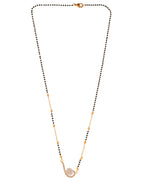 Jewels Nest Elegant Swirl Gold-Polished Mangal Sutra | Grocsy