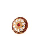 Jewels Nest Traditional Kundan Gold-Polished Rings | Grocsy